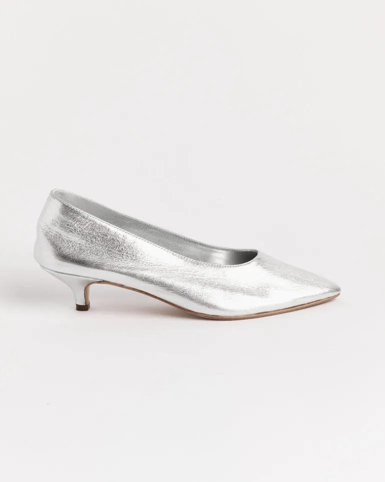 After Party Heel in Silver