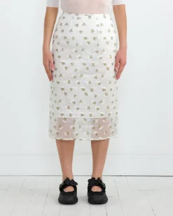 Allegra Skirt in Clear/Olive