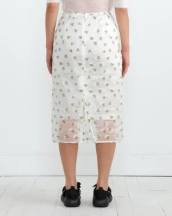 Allegra Skirt in Clear/Olive