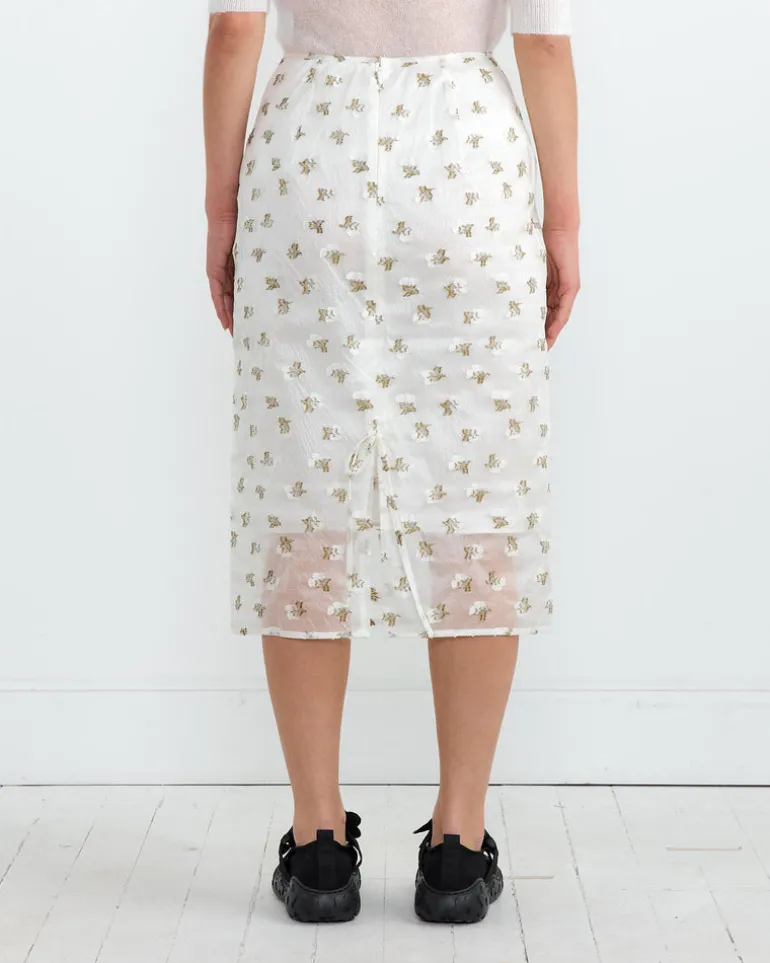 Allegra Skirt in Clear/Olive
