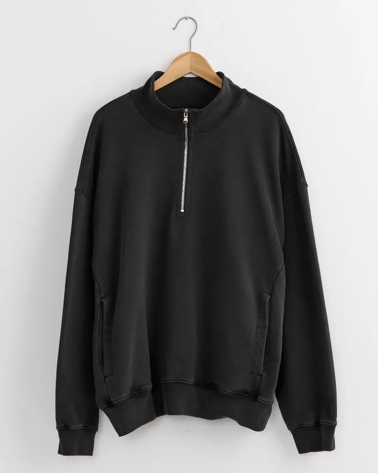Alpina Pullover in 22oz French Terry Grey