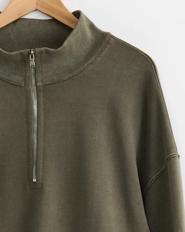Alpina Pullover in 22oz French Terry Olive