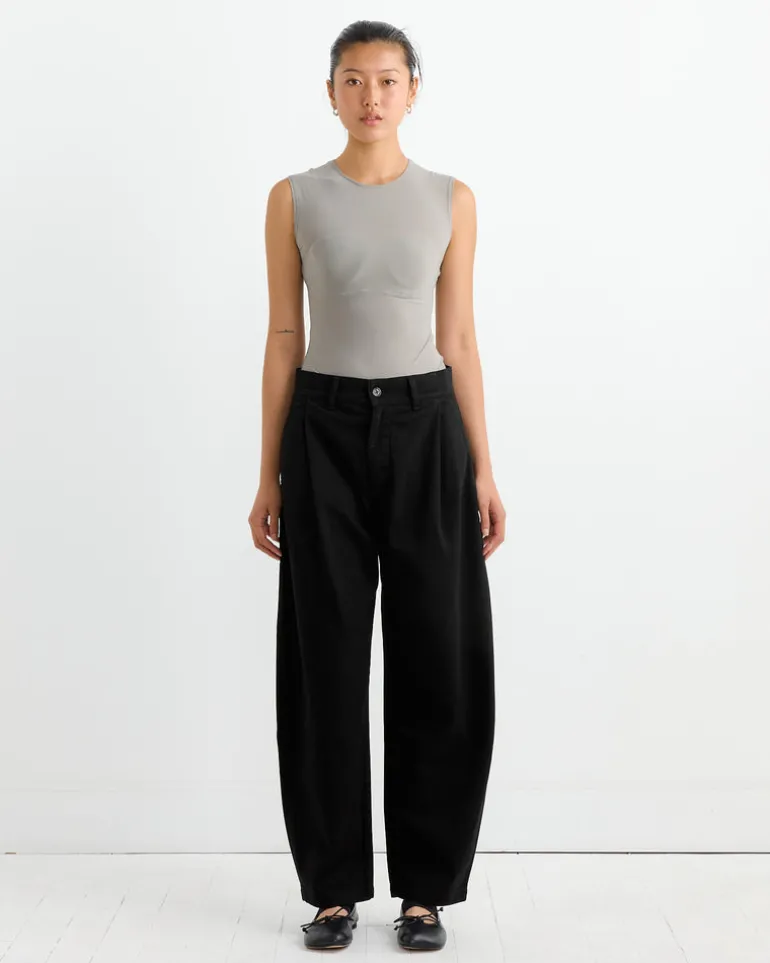 Aura Sleeveless Bodysuit in Aluminum