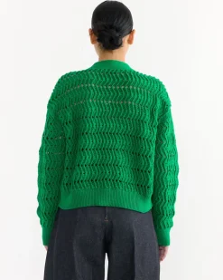 Avelar Cardigan in Kelly Green
