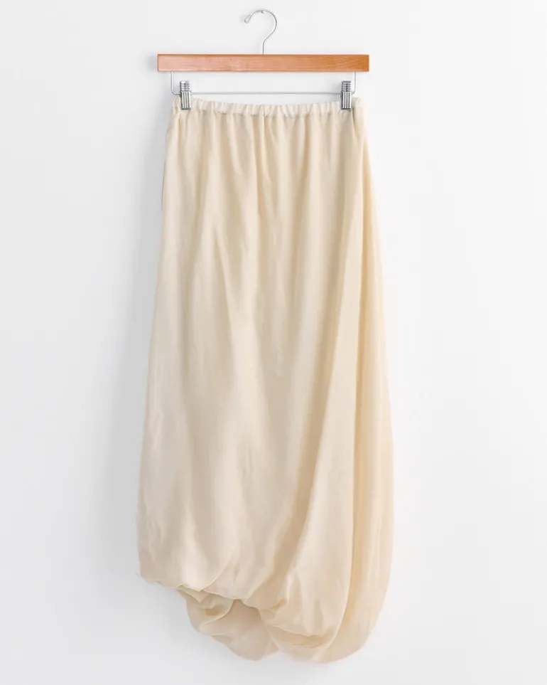 Balloon Skirt in Ivory