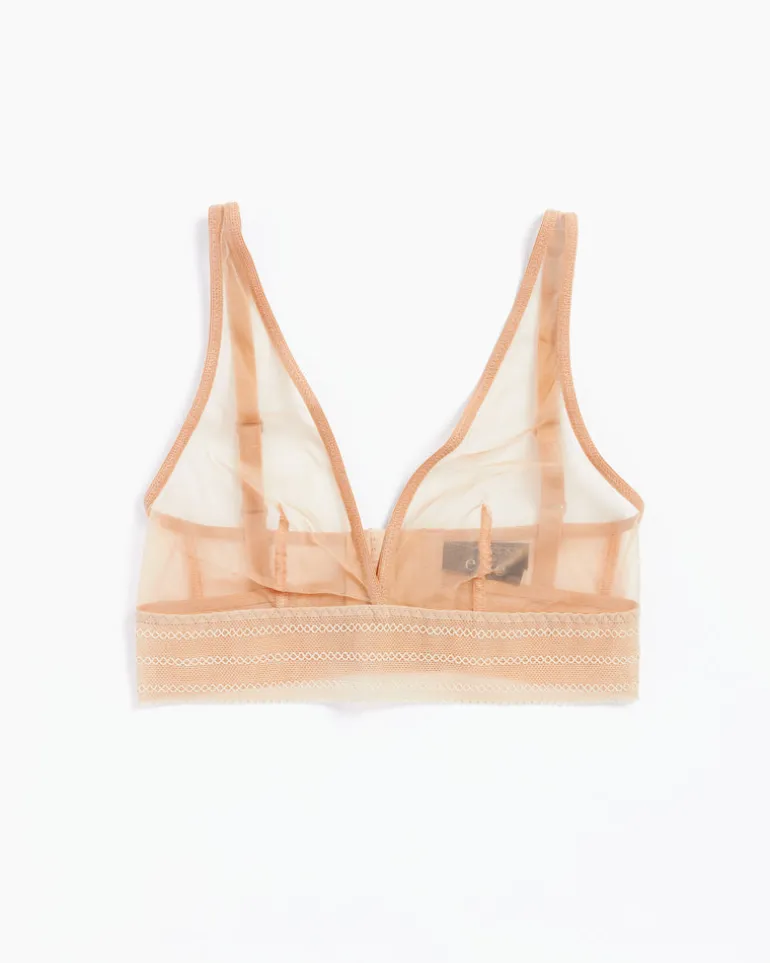 Bare Soft Plunge Bra in Powder