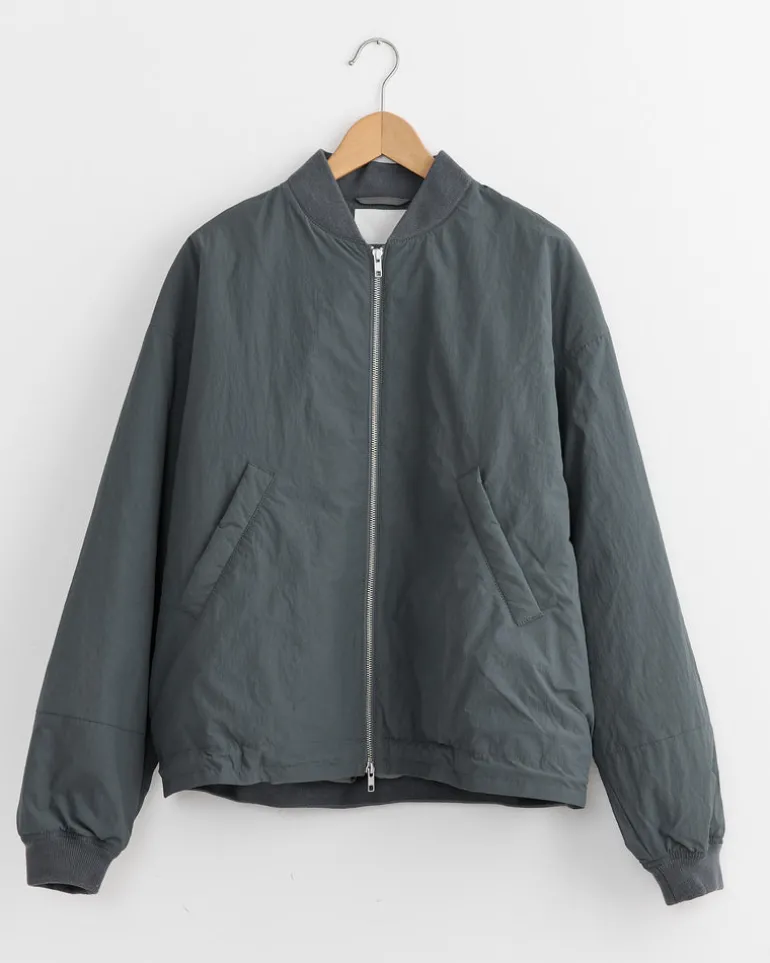 Basement Bomber Jacket in Slate