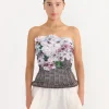 Basket Pink Blossom Bustier in Blush