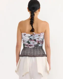 Basket Pink Blossom Bustier in Blush