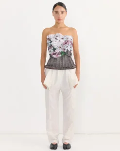 Basket Pink Blossom Bustier in Blush