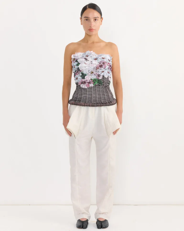 Basket Pink Blossom Bustier in Blush