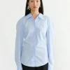 Belted Shirt in Light Blue