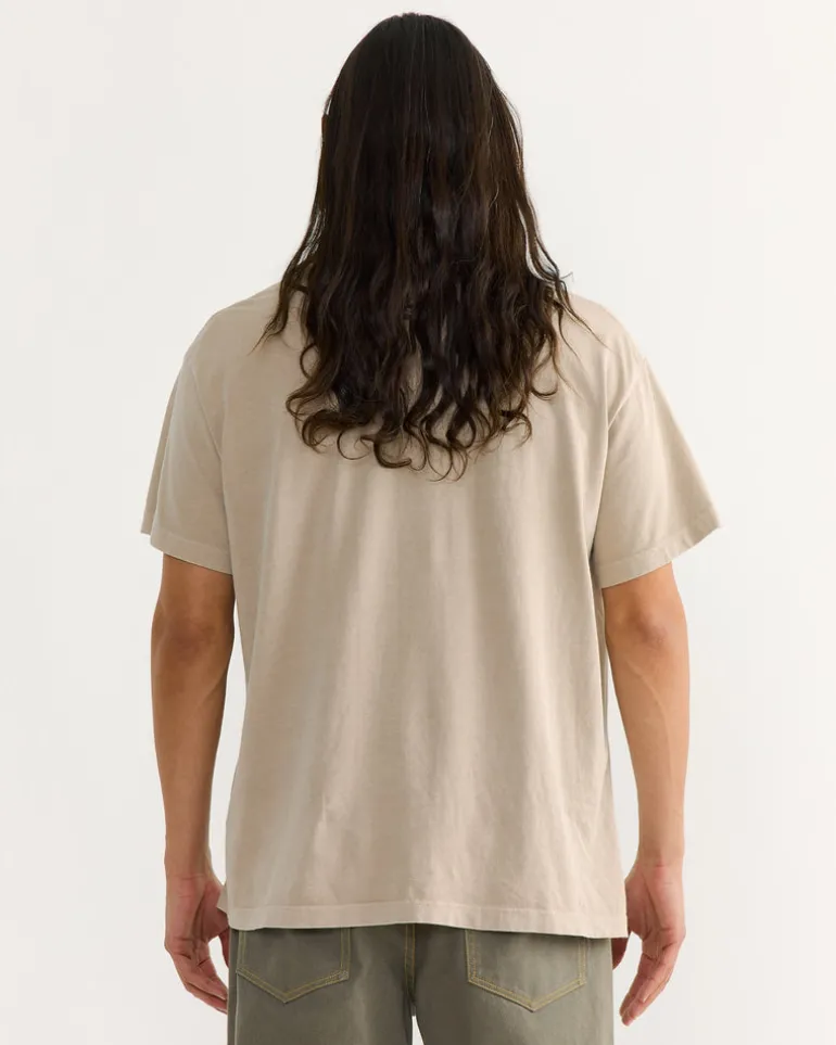 Big Pocket Tee in Washed Sand