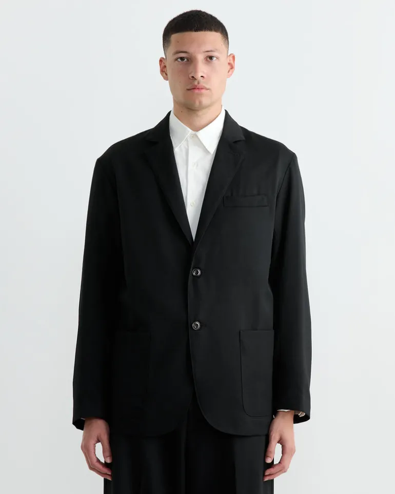 Blazer in Wool Gabardine Black