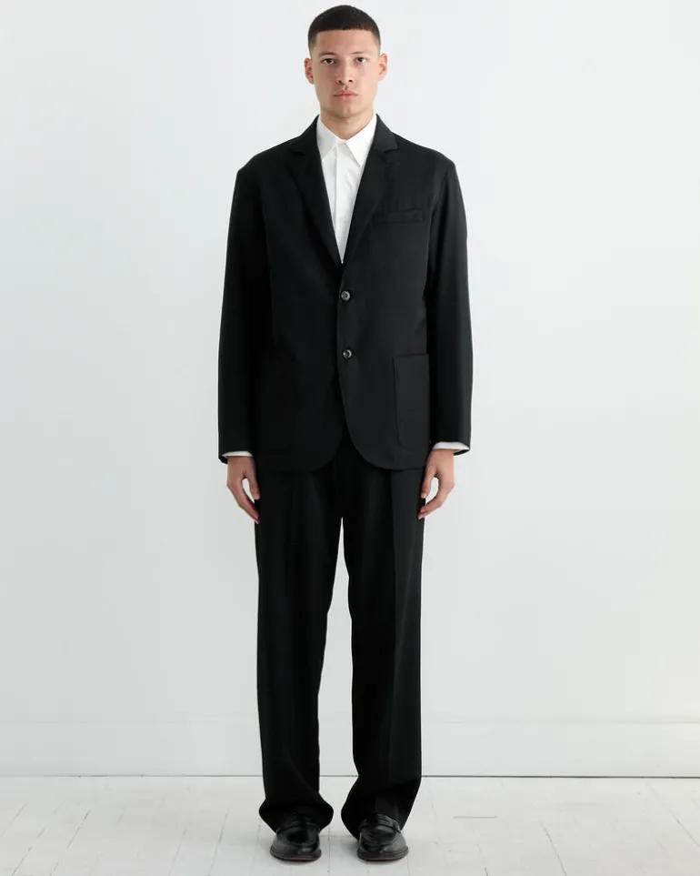 Blazer in Wool Gabardine Black