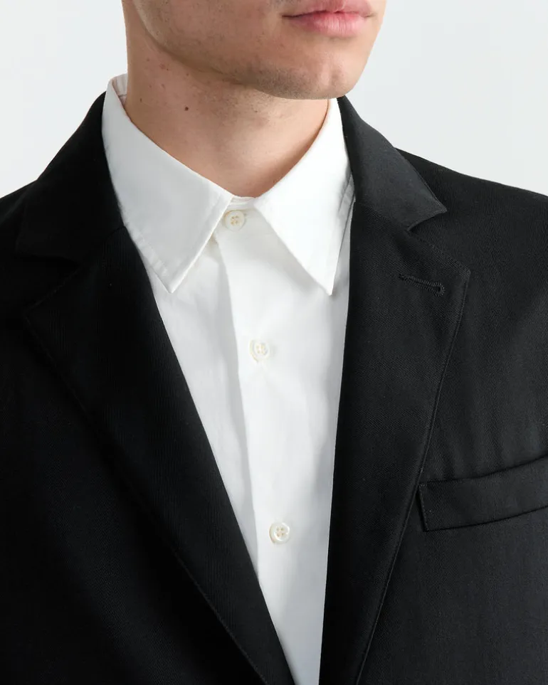 Blazer in Wool Gabardine Black