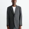 Bluefaced Wool Check Jacket in Charcoal