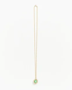 Bound Willow Pendant in Green / Gold