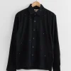 Box Shirt in Black/Mirror