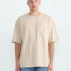 Boxy T-Shirt in Warm Beige