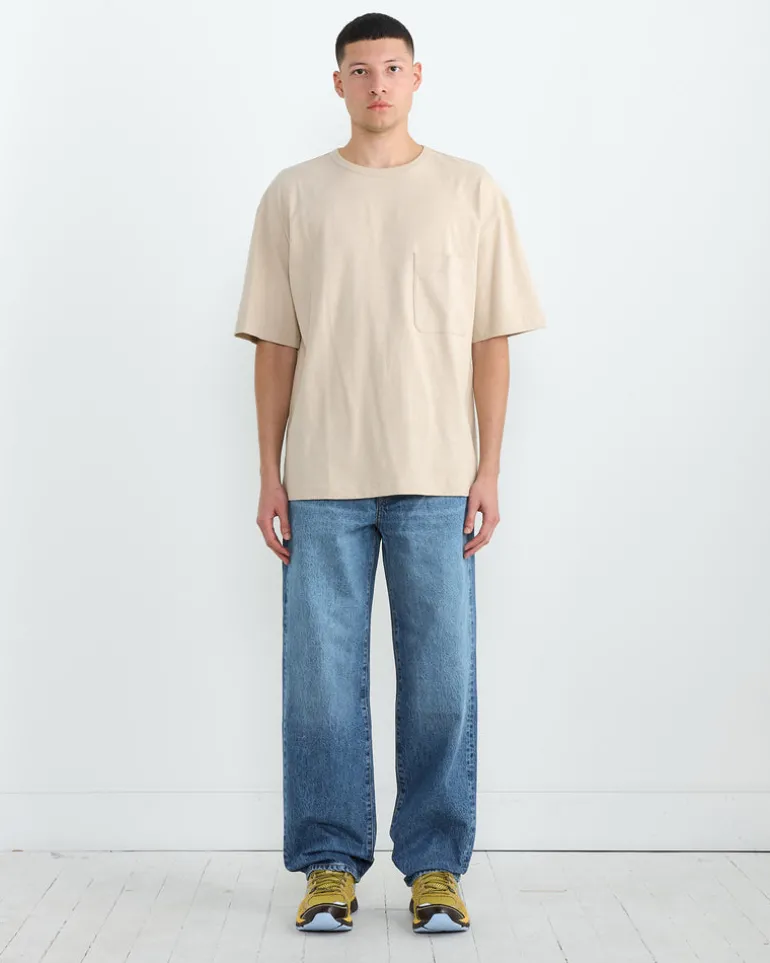 Boxy T-Shirt in Warm Beige