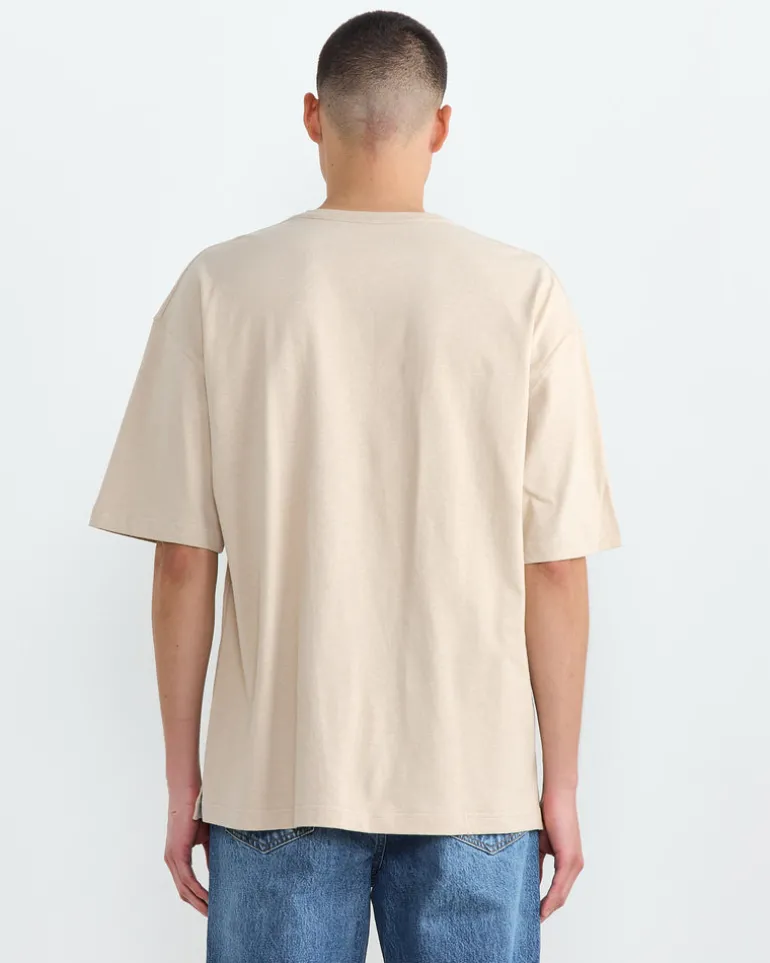 Boxy T-Shirt in Warm Beige
