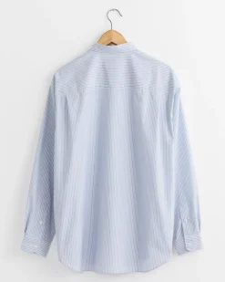 Broad Stripe Cut Out Shirt in Sax/White/Navy