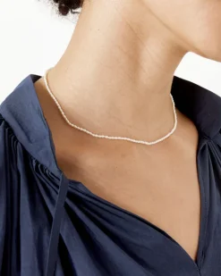 Brujeria Necklace in Rice Pearl