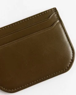 Calepin Card Holder in Khaki Moss