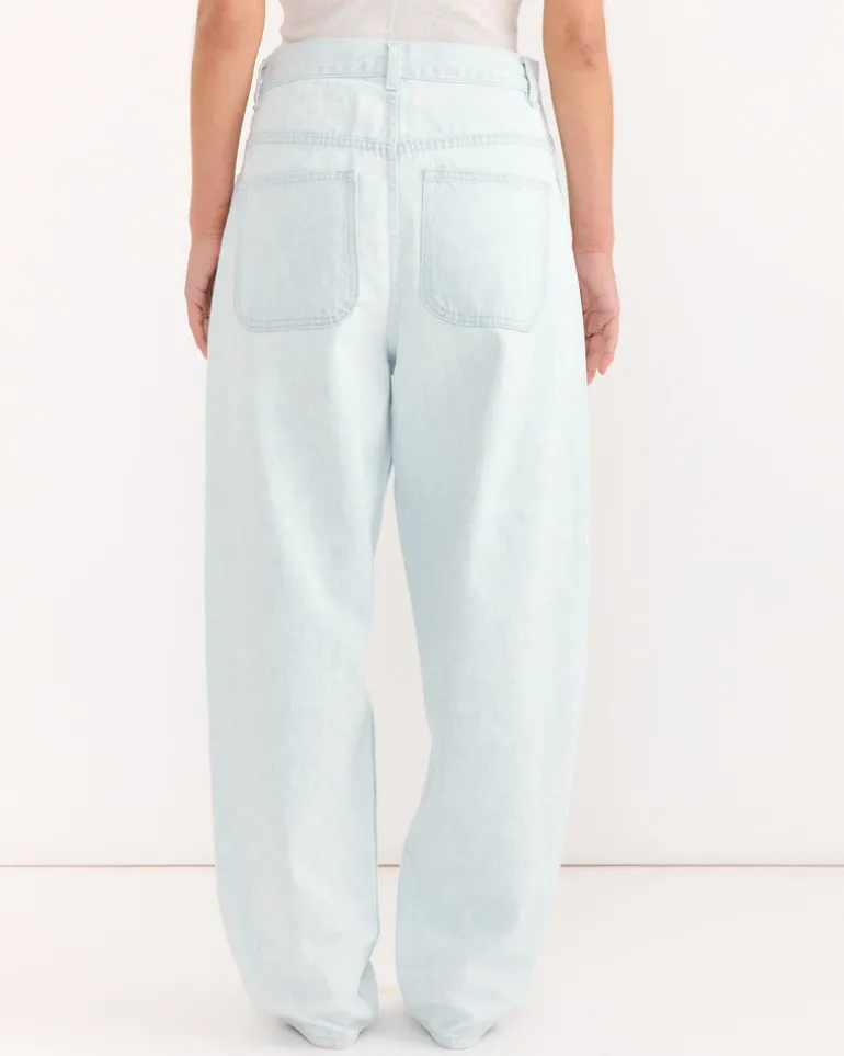 California Wide Denim in Pale Blue