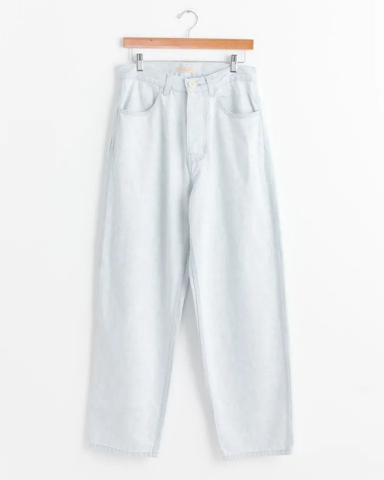 California Wide Denim in Pale Blue