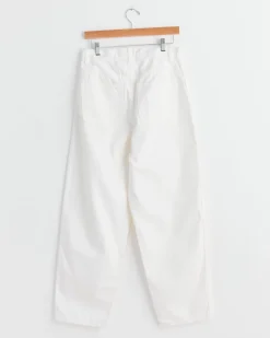 California Wide Denim in Salt White