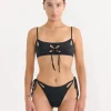 Chilla Tankini Top in Black