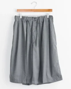 Circular Short Twill Pant in Anthracite