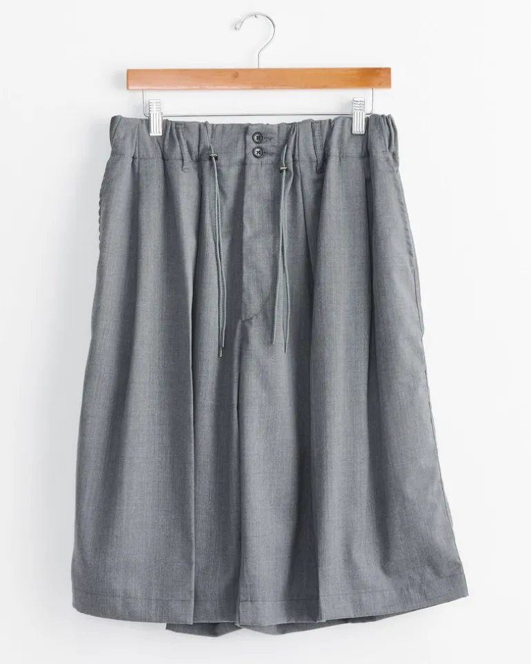 Circular Short Twill Pant in Anthracite