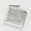 Classic Half Zip Wallet in Silver