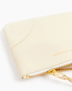 Classic Zip Pouch in Off White