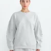 Cocoon Crewneck Sweatshirt in Heather Grey