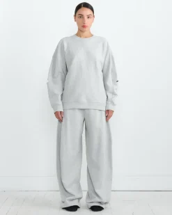 Cocoon Crewneck Sweatshirt in Heather Grey