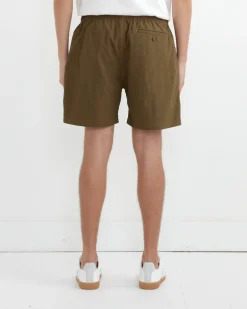 Contrast Stitch SM Short Taslan Nylon in Olive