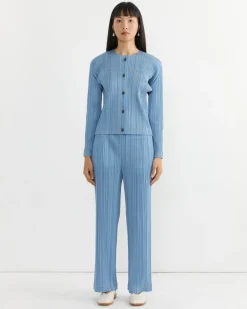 Cotton Denim Pant in Light Blue