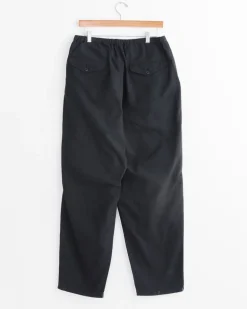 Cotton Duck Tapered Pant in Black