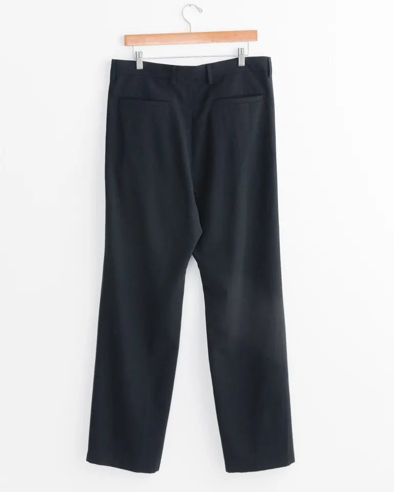Cotton Wool Viyella Slack in Black