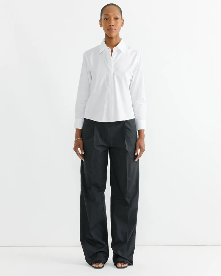 Cropped Classic Shirt in White