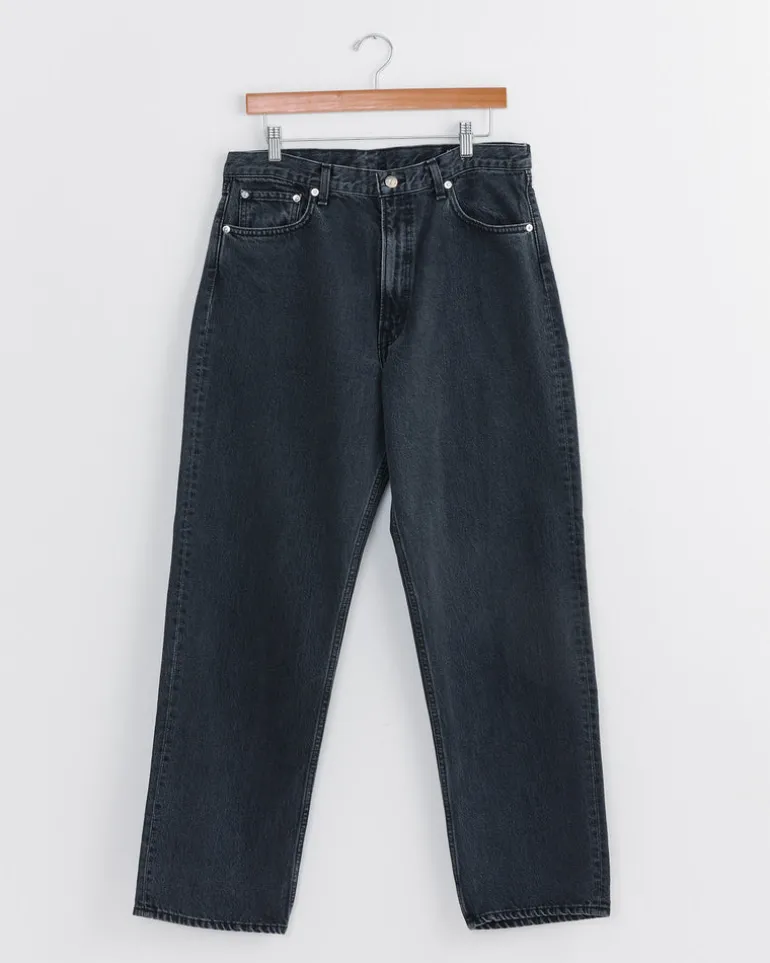 101 Dad's Fit Denim Pant in Black Stone