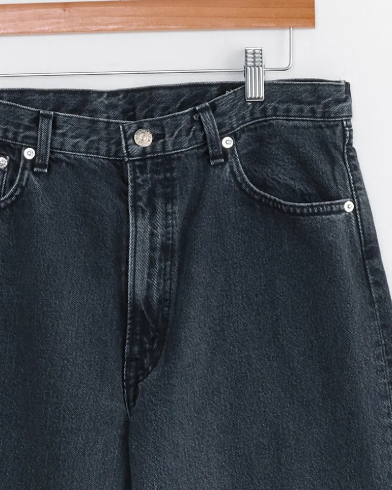 101 Dad's Fit Denim Pant in Black Stone