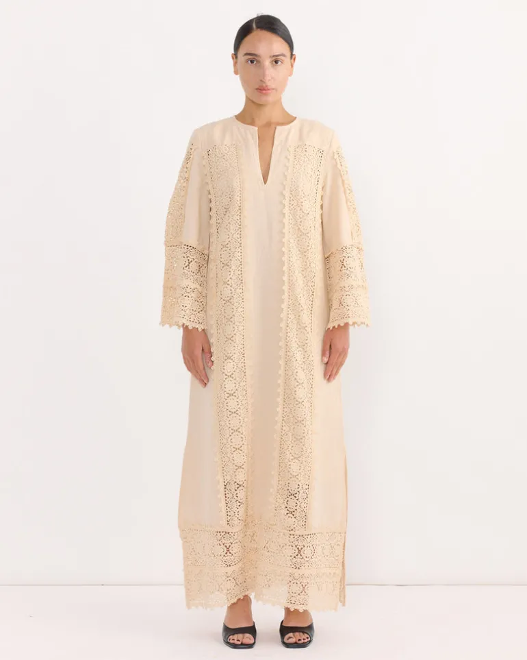 Delane Dress in Soft White