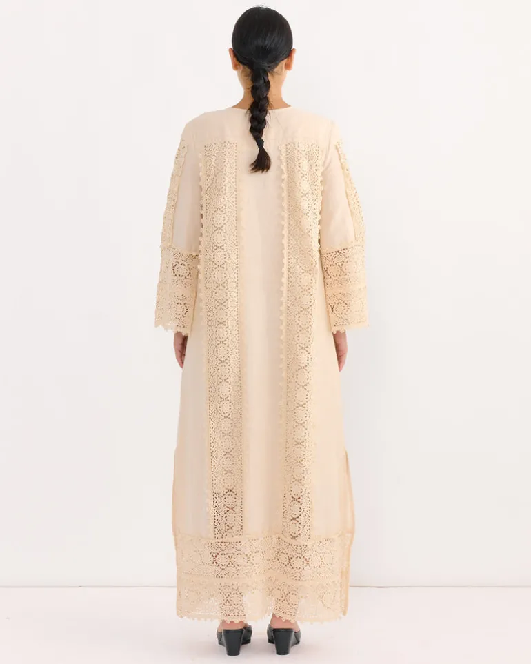 Delane Dress in Soft White