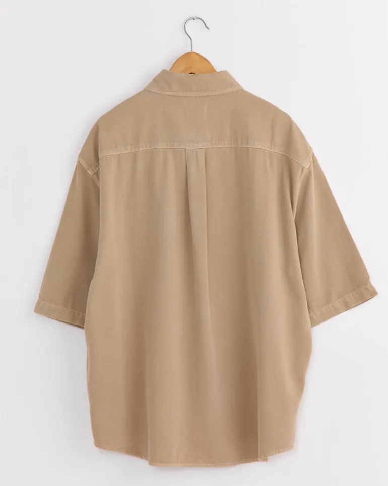 Denim Shirt in Natural Beige