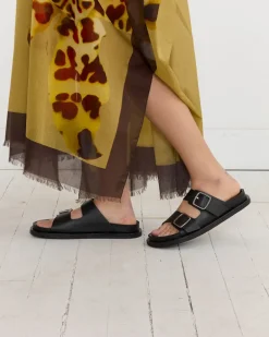 Denver 2-Strap Sandal in Black